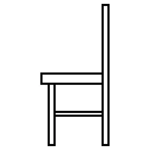 DIBUJO DE SILLA PARA PINTAR