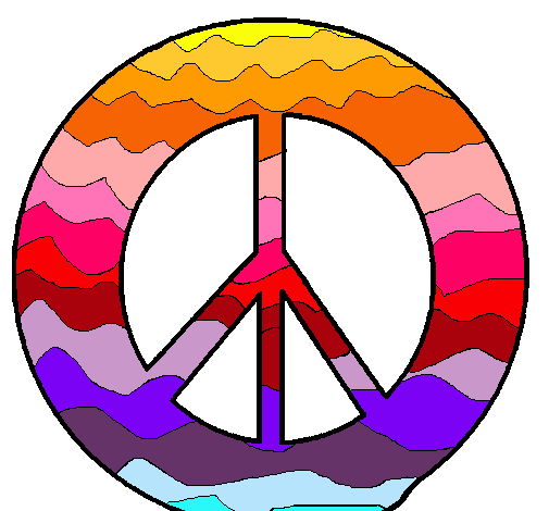 Dibujo de Símbolo de la paz pintado por Isabel-11 en Dibujos.net ...