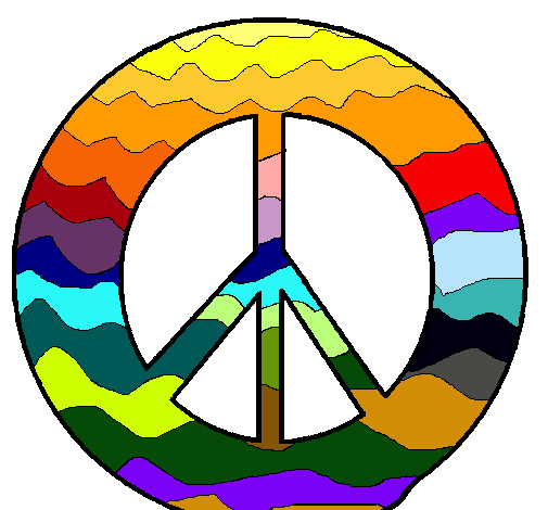 Dibujo de Símbolo de la paz pintado por Melina en Dibujos.net el ...