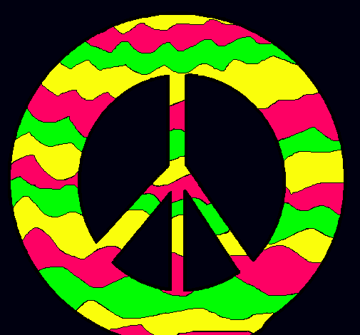 Dibujo de Símbolo de la paz pintado por Sheedaly en Dibujos.net el ...