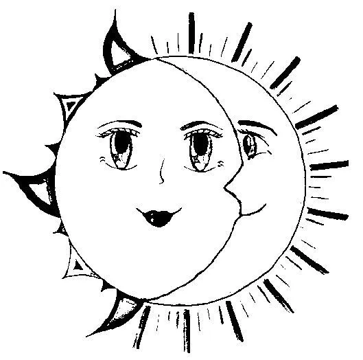 dibujo de sol y estrella para colorear - Buscar con Google | My ...
