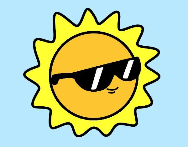 Dibujo de Sol con gafas pintado por Crisgonza5 en Dibujos.net el ...