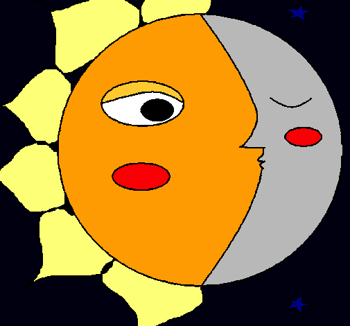 Dibujo de Sol y luna 3 pintado por Tamarita en Dibujos.net el día ...