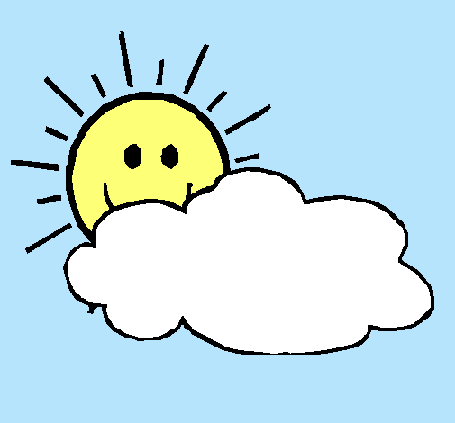 Dibujo de Sol y nube pintado por 111111111111 en Dibujos.net el ...