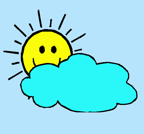 Dibujo de Sol y nube pintado por Cielo en Dibujos.net el día 18-07 ...