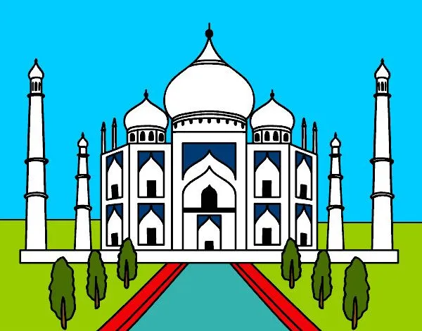 Dibujo de El Taj Mahal pintado por Assin en Dibujos.net el día 22 ...