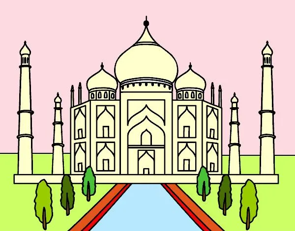 Dibujo de El Taj Mahal pintado por Gardenia en Dibujos.net el día ...