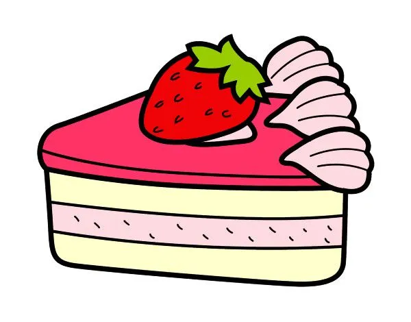 Dibujo de Tarta de fresa pintado por Anniemch en Dibujos.net el ...