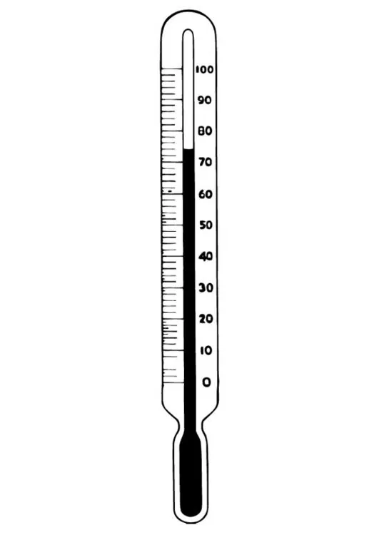 Dibujo del termometro y sus partes - Imagui
