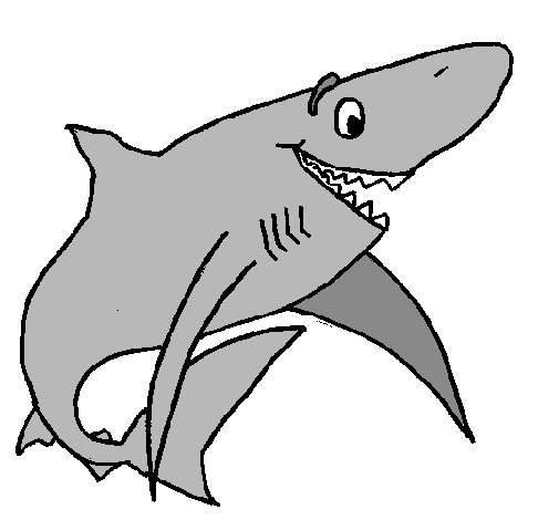 Dibujo de Tiburón alegre pintado por Auris197 en Dibujos.net el ...