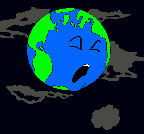 Dibujo de Tierra enferma pintado por Planeta en Dibujos.net el día ...