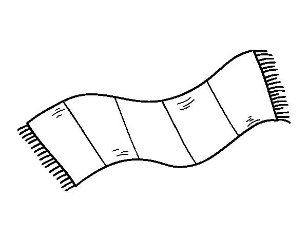 Dibujo de Toalla de rayas para Colorear - Dibujos.net Dibujo de Toalla de rayas para Colorear - Dibujos.net