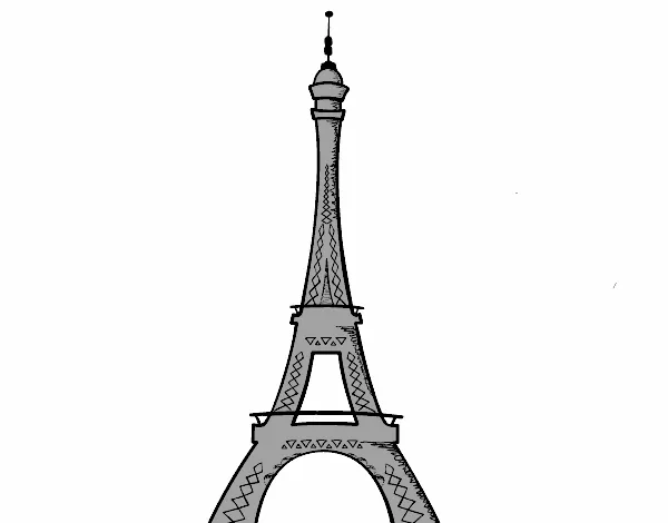 Dibujo de La torre Eiffel pintado por en Dibujos.net el día 19-04 ...