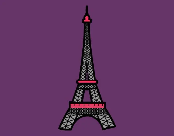 Dibujo de Torre Eiffel pintado por Salaly en Dibujos.net el día 25 ...