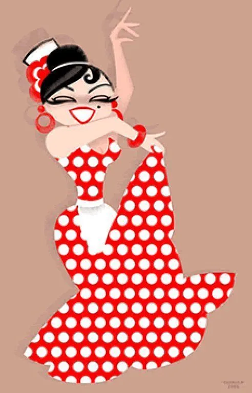 dibujo de traje de flamenca para camiseta | Aprender manualidades ...