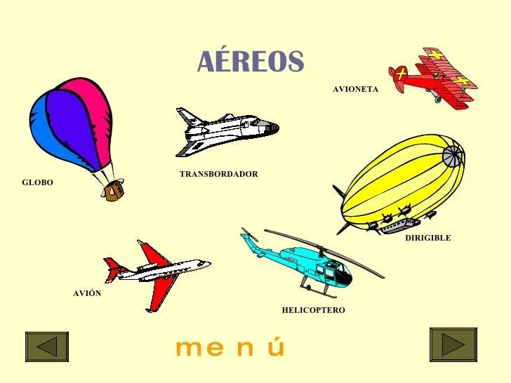 Imagenes medios de transporte aereos y sus nombres - Imagui