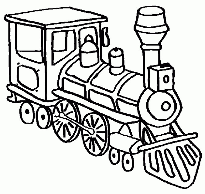 Dibujo de Tren. Dibujo infantil para colorear de Tren. | Arte ...