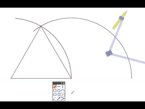 Cómo dibujo un triángulo equilátero? - YouTube
