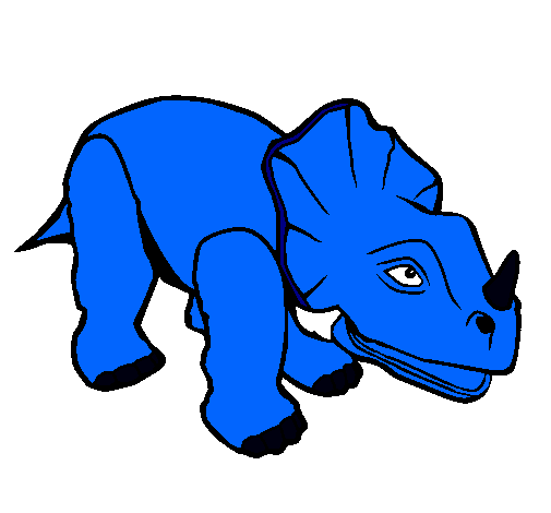 Dibujo de Triceratops II pintado por Dinosaurios en Dibujos.net el ...