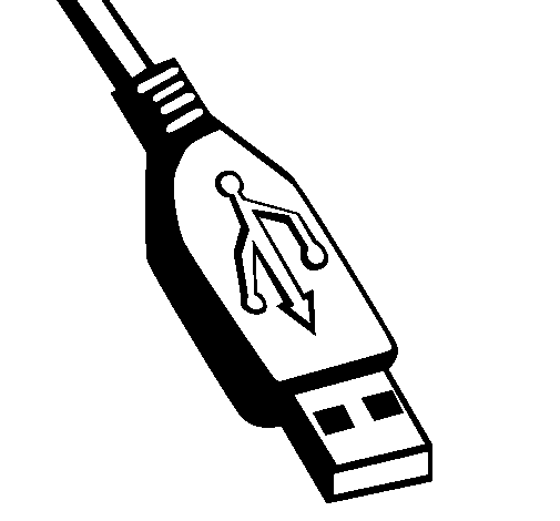 Dibujo de USB para Colorear - Dibujos.net