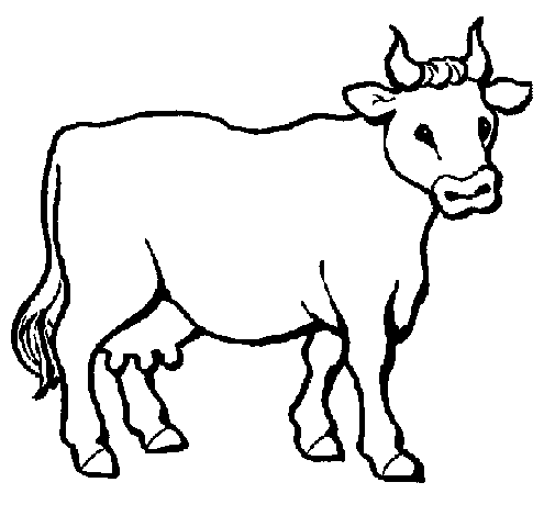 Dibujo de Vaca 3 para Colorear - Dibujos.net