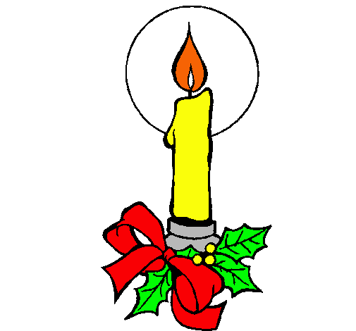 Dibujo de Vela de navidad pintado por Luces en Dibujos.net el día ...