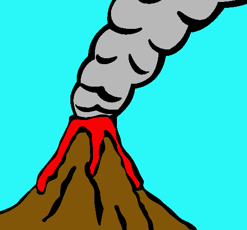 Dibujo de volcanes - Imagui