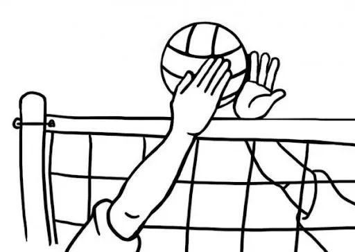 Dibujo de voleibol para dibujar - Imagui