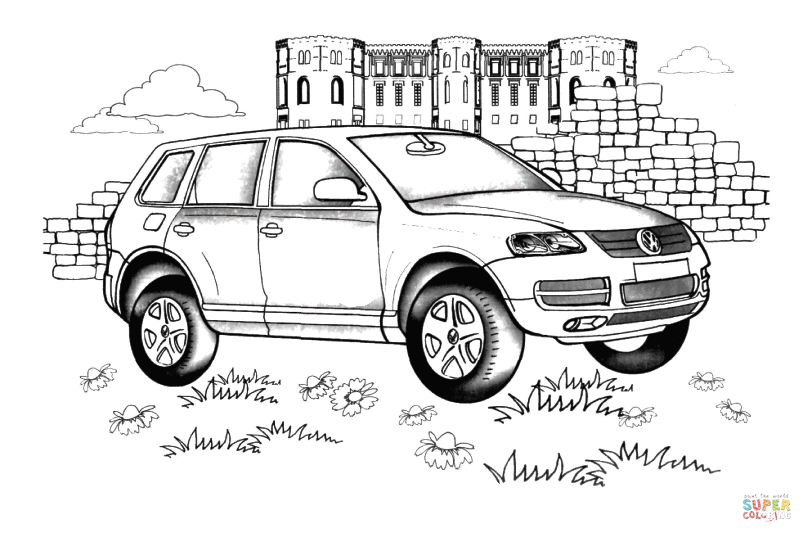 Dibujo de Volkswagen Touareg para colorear | Dibujos para colorear ...