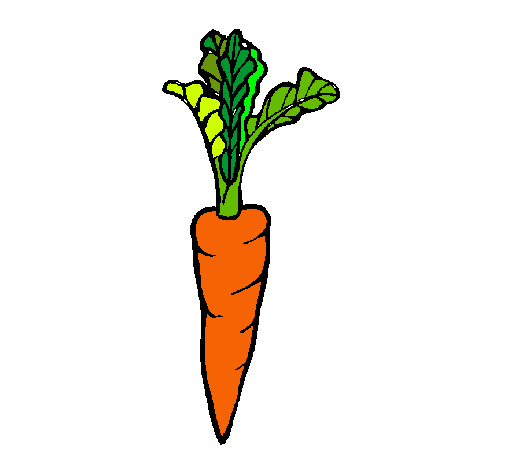Dibujo de zanahoria pintado por Zanahoria en Dibujos.net el día 18 ...