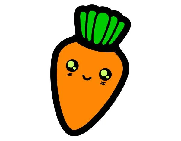 Dibujo de mi zanahoria sonriente naranjita pintado por Maria1203 ...