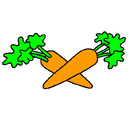 Dibujo de zanahorias pintado por Zanahoria en Dibujos.net el día ...