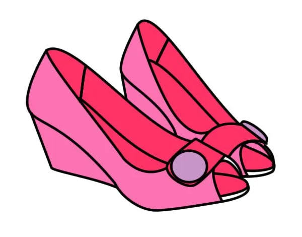 Dibujo de zapatos rosas pintado por Tiquitona en Dibujos.net el ... Dibujo de zapatos rosas pintado por Tiquitona en Dibujos.net el ...