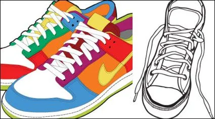 Dibujo zapatos deportivos - Imagui