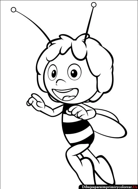 Dibujos abejas para colorear e imprimir - Imagui