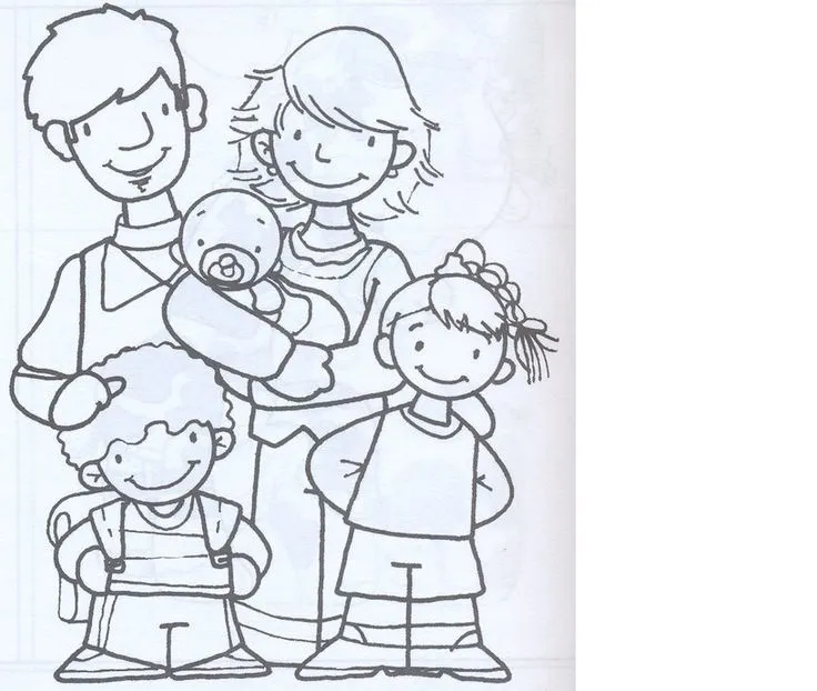 dibujos de el abrazo en familia - Buscar con Google | Dibujos, Dia de la  familia, Familia