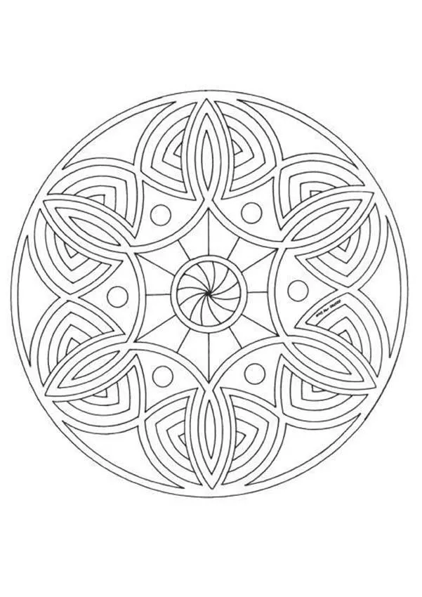 Mandala Nebulosa para imprimir - Dibujos de MANDALAS para imprimir