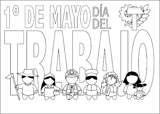 Dibujos y Actividades para el Dia del Trabajador - Manualidades ...