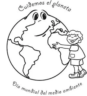 Dibujos del Día del medio ambiente para colorear | Dibujos para Niños