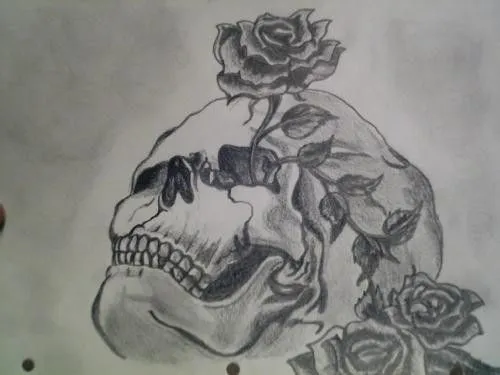 Imagenes de corazones y rosas para dibujar a lapiz - Imagui