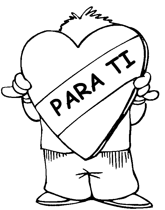 Dibujos de san valentin para Pintar, Dibujos de Amor y Amistad ...