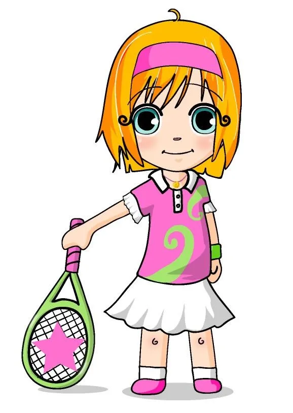 Dibujos de ANA para imprimir - dibujos de ana jugando tenis Dibujos de ANA para imprimir - dibujos de ana jugando tenis