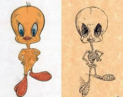 Dibujos con Animacion: Conoce el esqueleto de los Dibujos Animados Dibujos con Animacion: Conoce el esqueleto de los Dibujos Animados