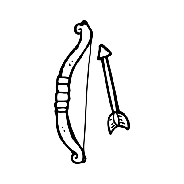 Dibujos animados de arco y flecha — Vector stock © lineartestpilot ...