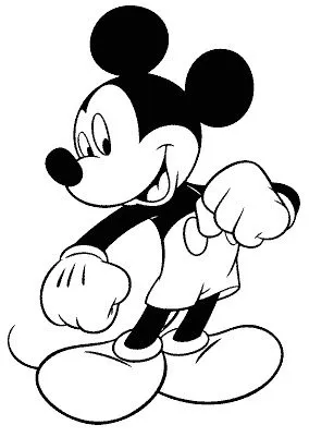 Dibujos animados para colorear: Mickey Mouse para colorear