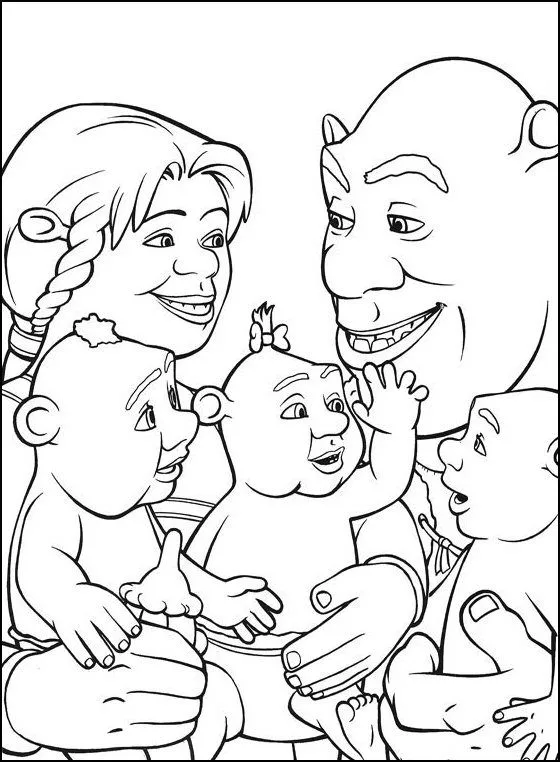 Dibujos animados para colorear: Shrek para colorear Dibujos animados para colorear: Shrek para colorear