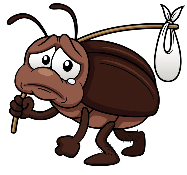 Dibujos animados de cucaracha salir — Vector stock © sararoom ...