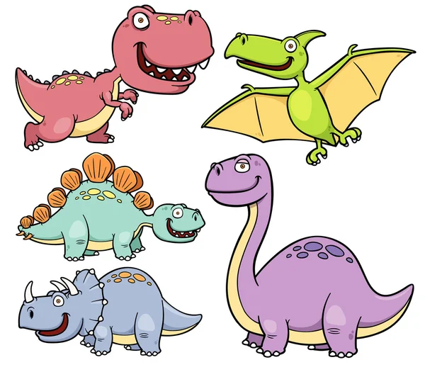 dibujos animados de dinosaurios — Vector stock © sararoom #39389391