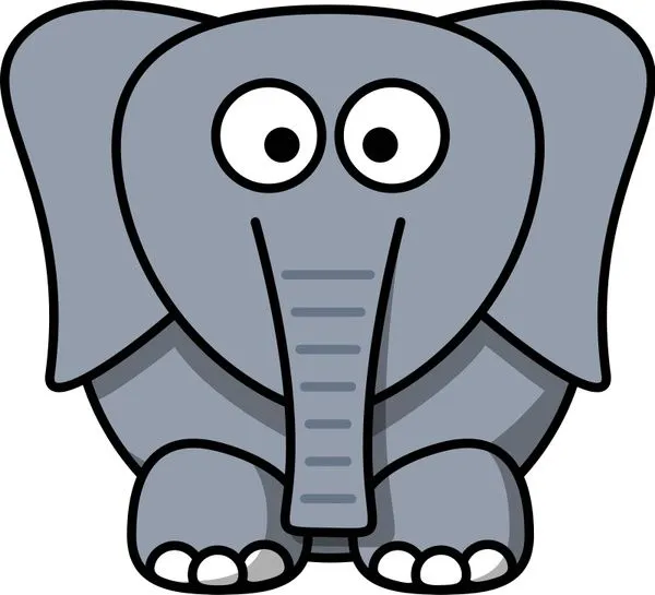 Dibujos animados de elefantes Vector de imágenes prediseñadas ...