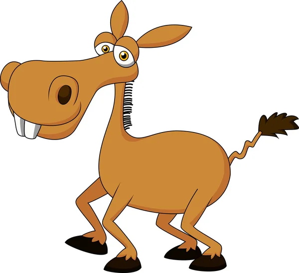 Dibujos animados graciosos caballo — Vector stock © tigatelu #23938943